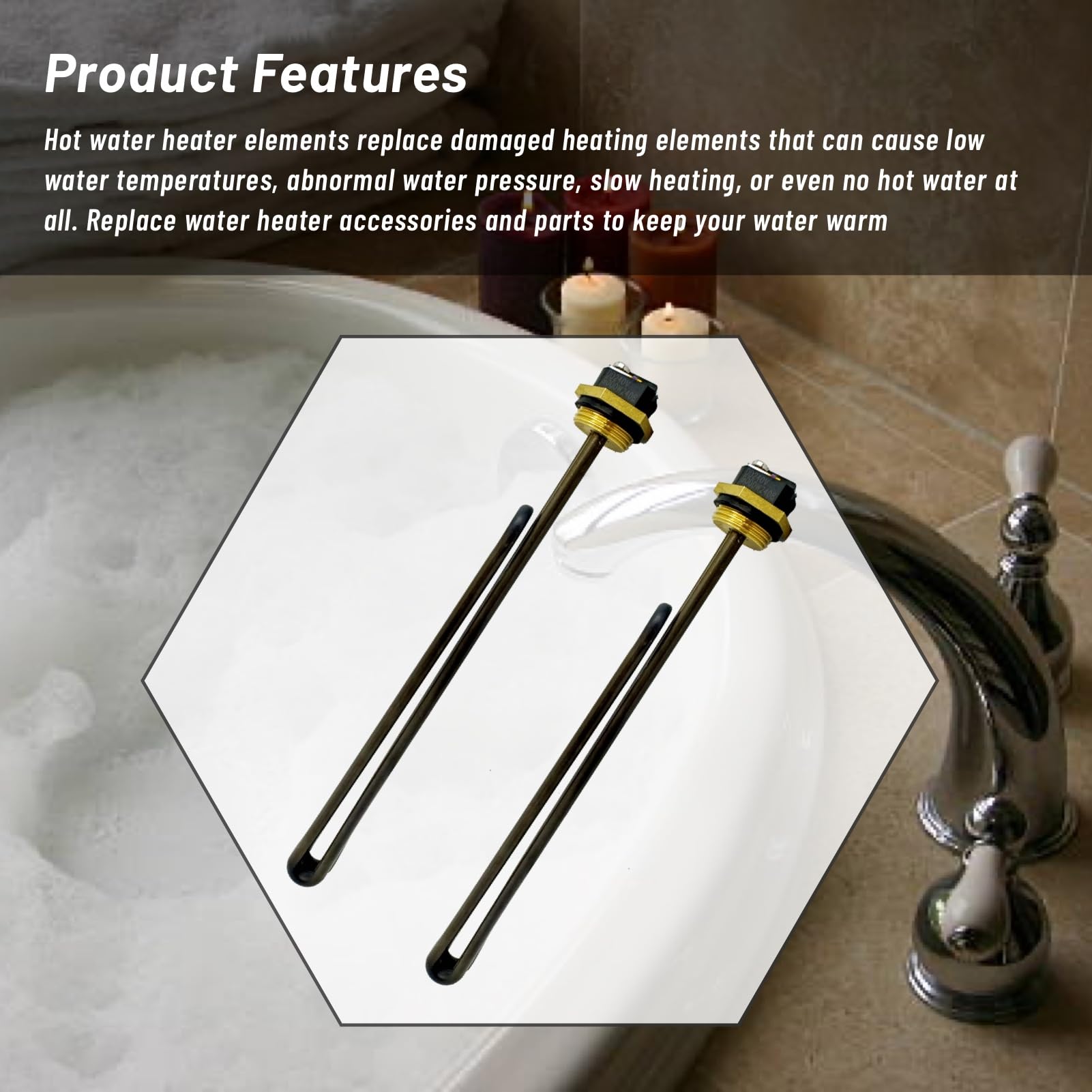 Tankless Water Heater Element 90240 Brass For Eco 18 24 27 36