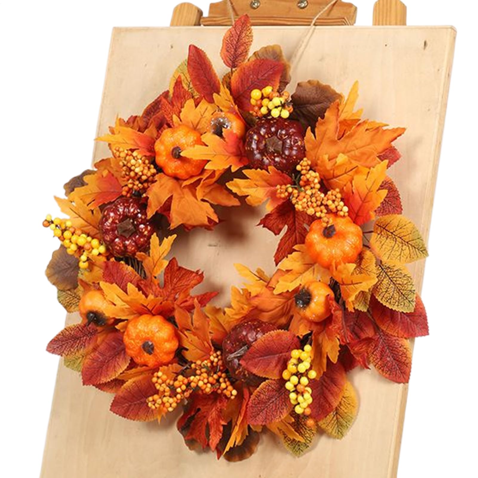 Couronne d'automne de 45,7 cm pour embellir un porche ou une maison de campagne
