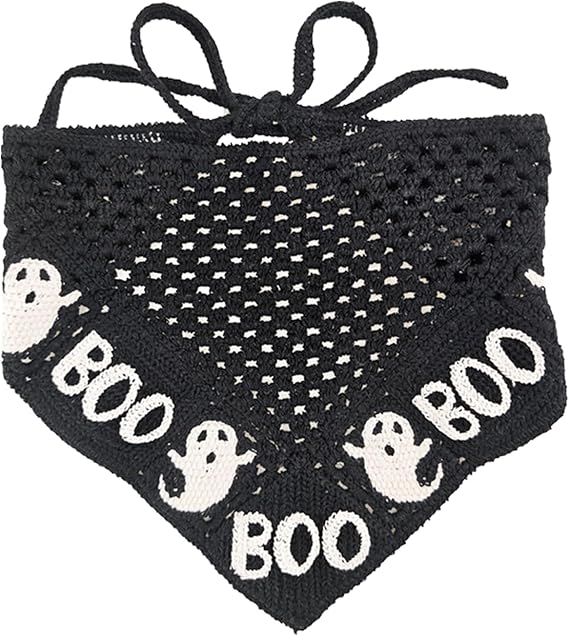 Goth Headbands Bat Pattern Bandana, Cotton Knit Triangle Headband for Women, Perfect for Halloween, Winter Holidays