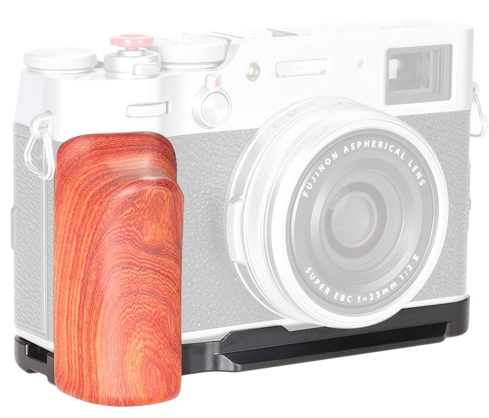 Amazon.co.jp: WEPOTO Fujifilm X100V 用ハンドグリップメタル赤