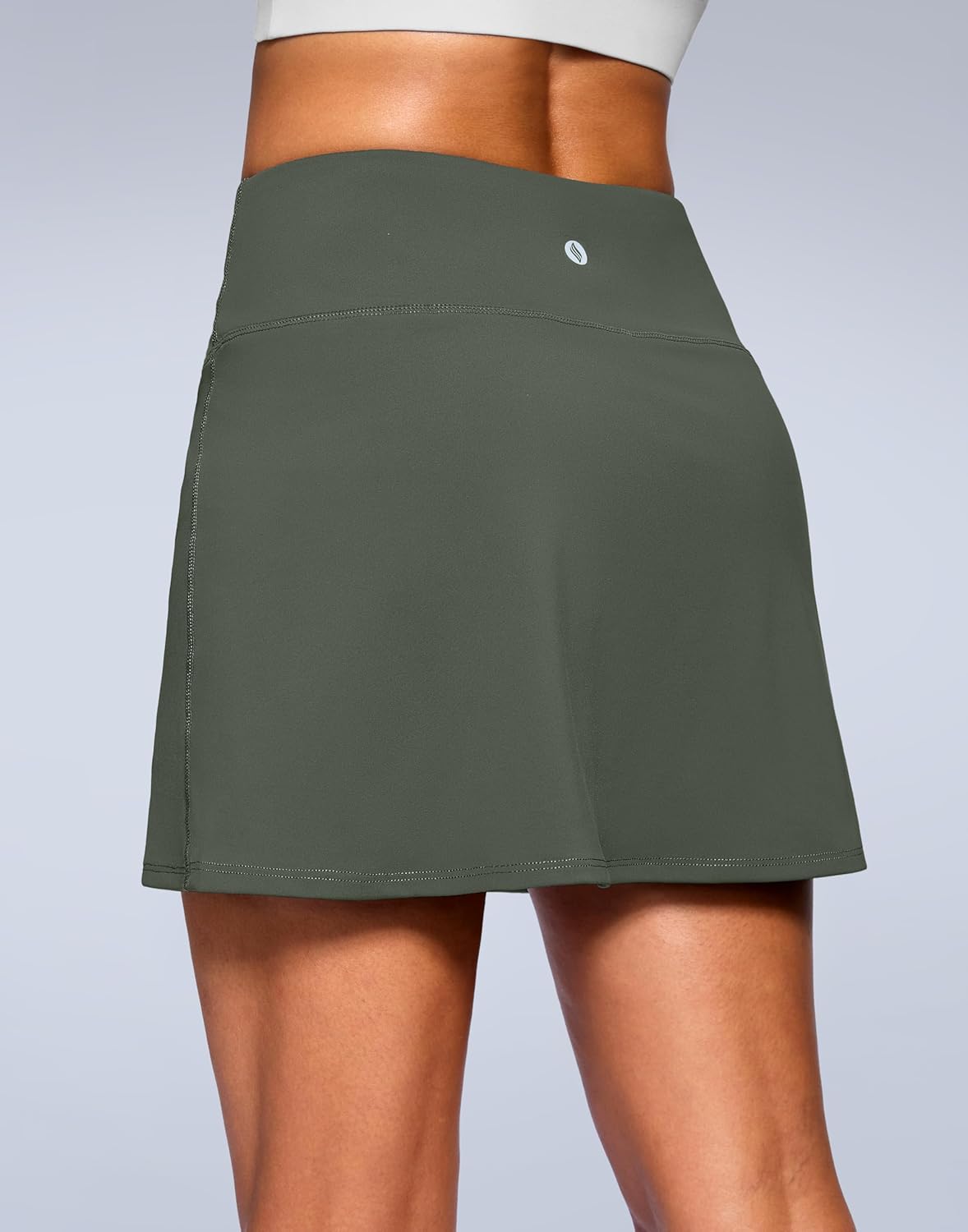 SANTINY 14" Skorts for Women with 2 Pockets High Waisted A Line Casual Pickleball Golf Skort Athletic Tennis Skirt - Image 2