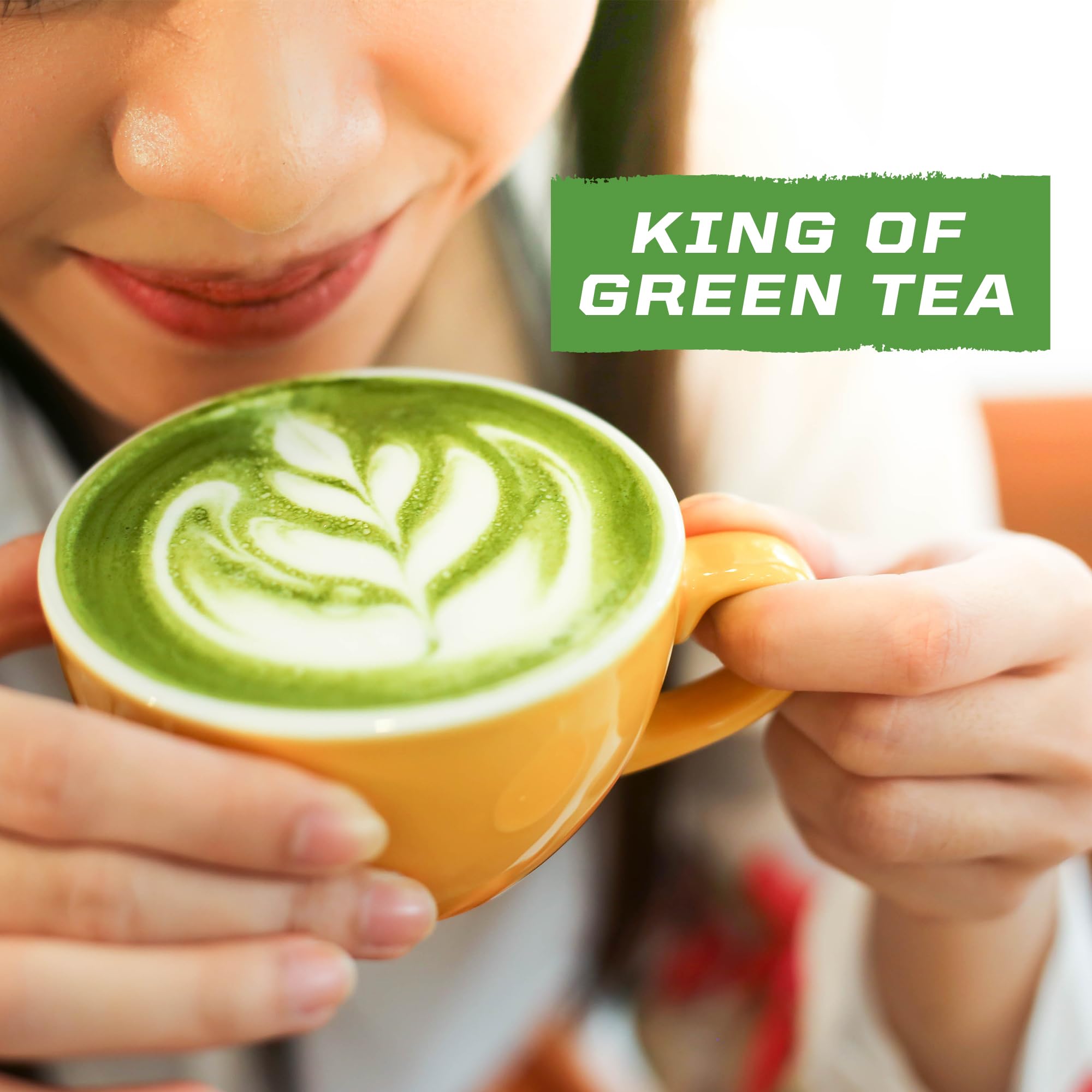 Organic Matcha Green Tea Powder Culinary Grade Matcha for Smoothies Baking Lattes Vegan Sugar Dairy Free 225 Servings — view 7