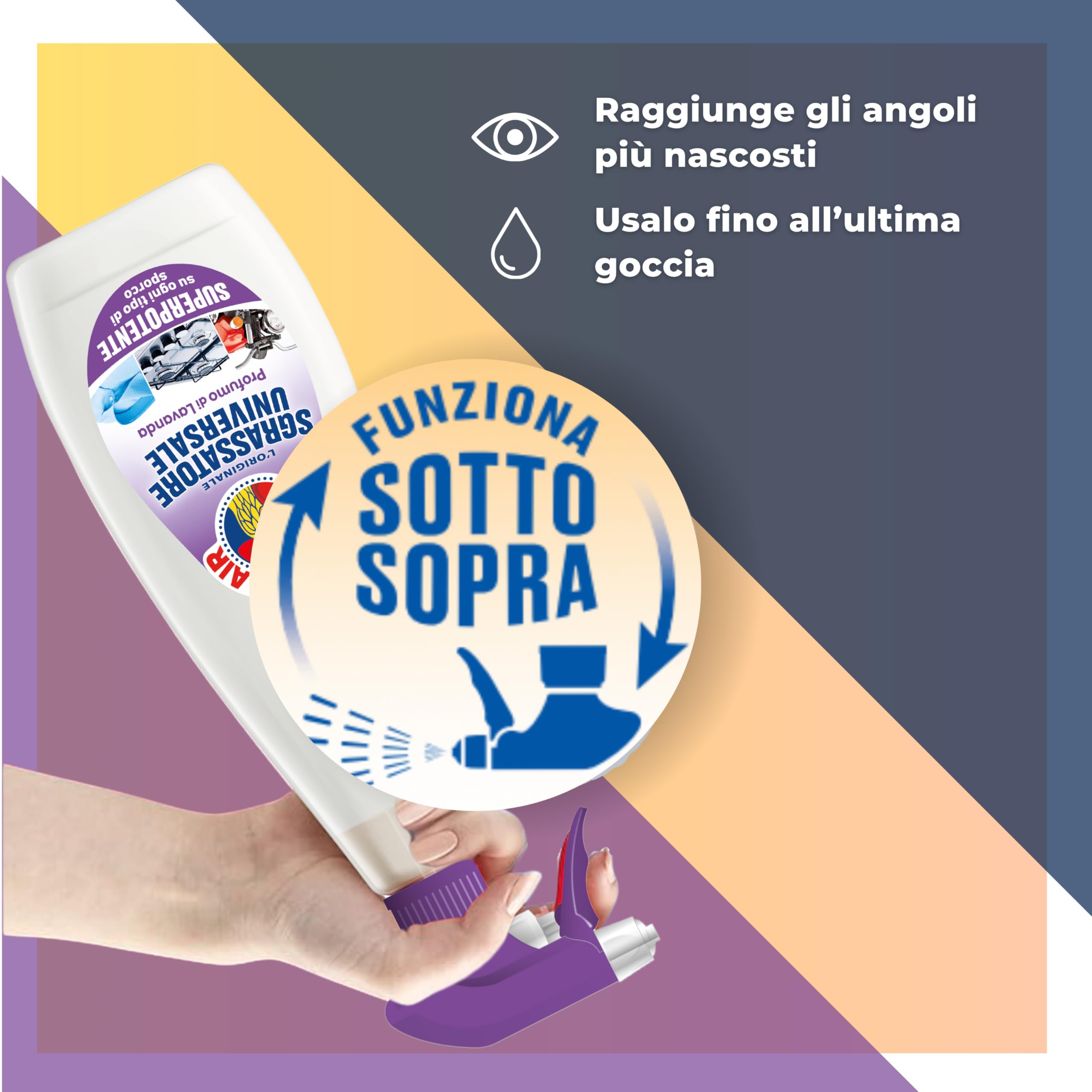 Chanteclair - Sgrassatore Universale Formato Ricarica, Superpotente, Profumo di Lavanda, Formula Originale - 12 Flaconi da 750 ml
