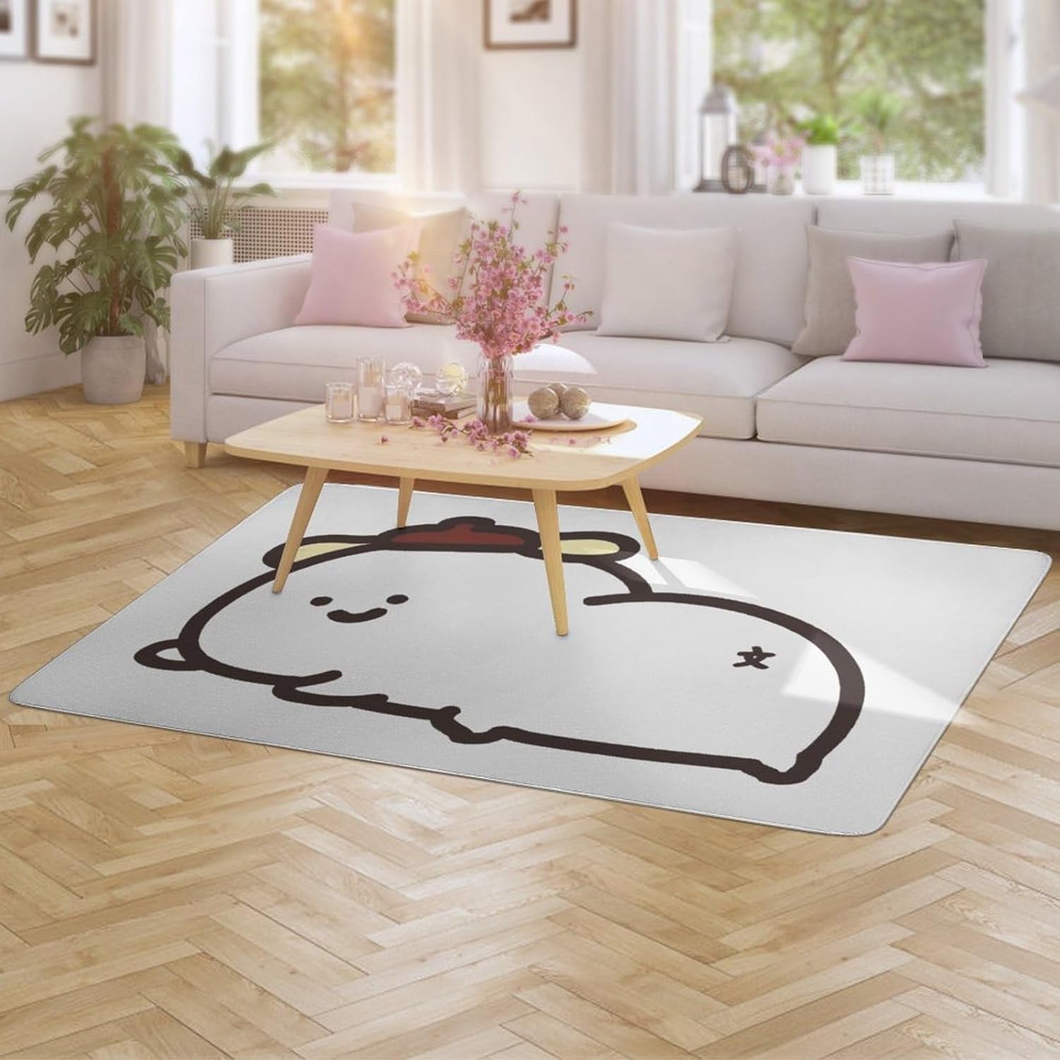 カーペット お文具さん グッズ ラグマット ラグ 絨毯 大判 じゅうたん 洗える ふわふわ フロアマット リビングマット おしゃれ