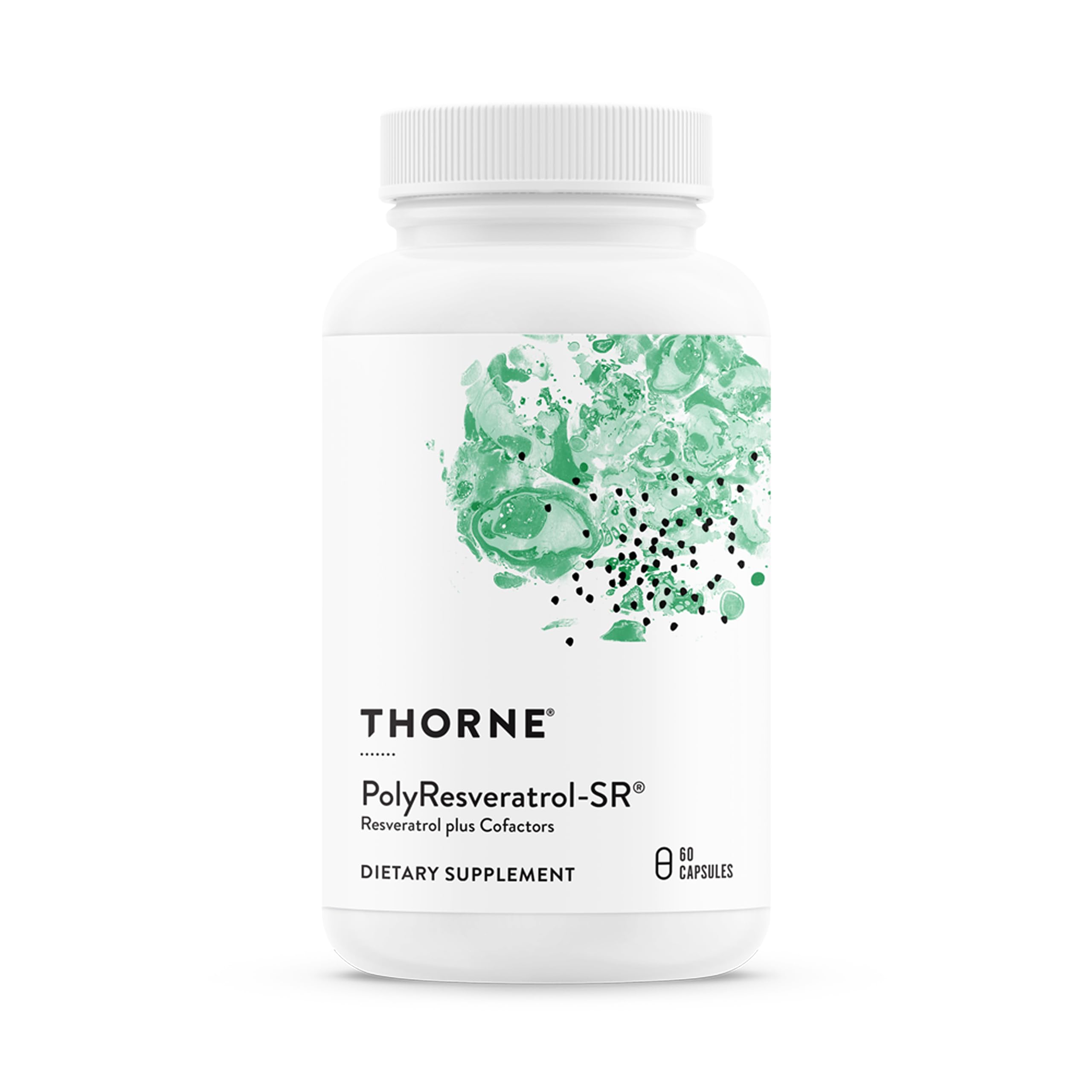 THORNE PolyResveratrol-SR - Trans-Resveratrol Supplement for Healthy Aging - 60 Capsules
