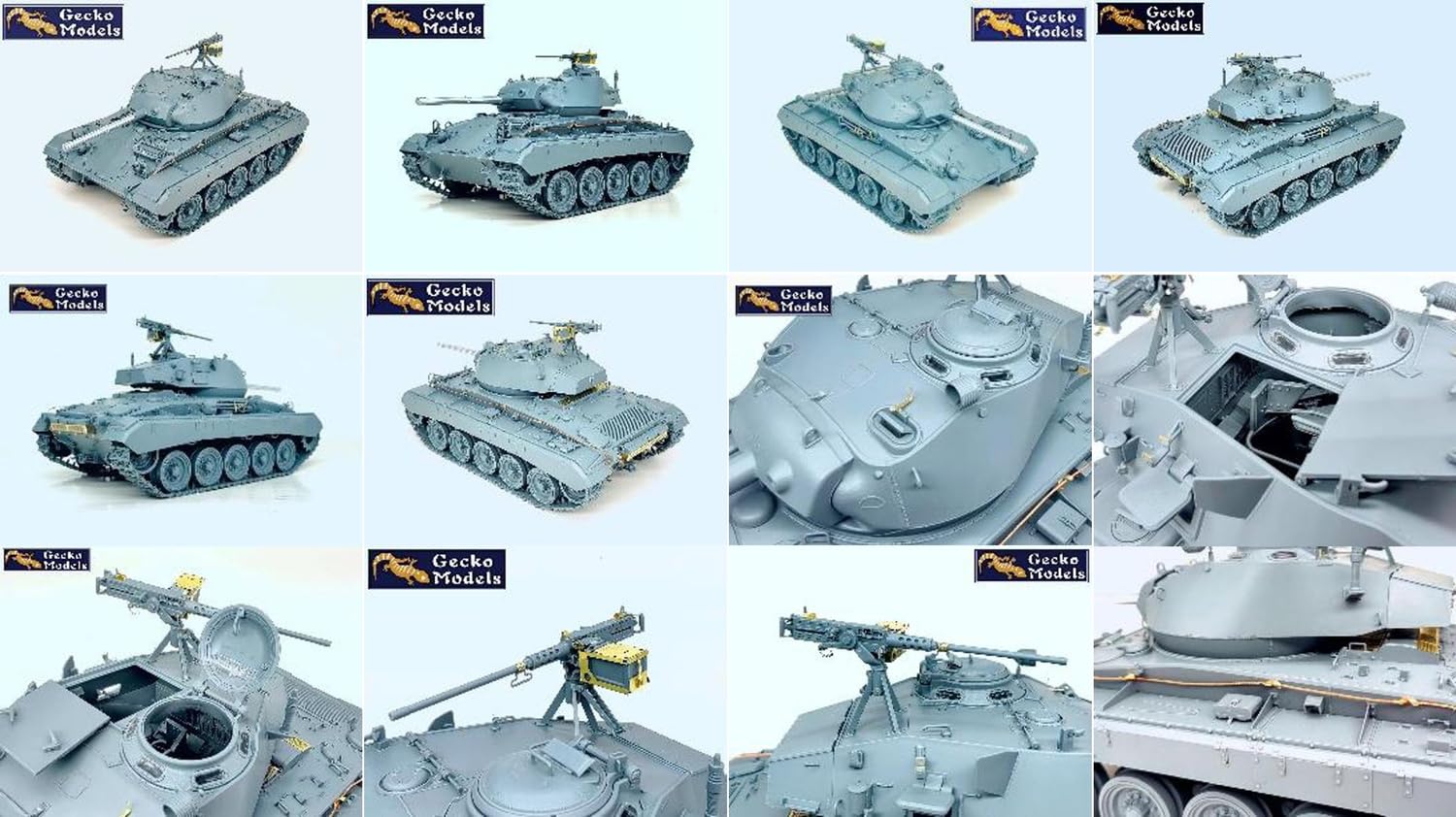Amazon | ゲッコーモデル 1/16 アメリカ WW2 M24 チャーフィー 軽戦車
