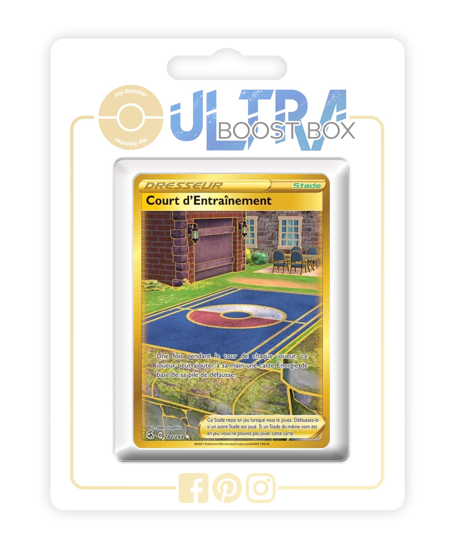 gold training court pokemon card d'Entraînement (Training Court) 282/264 Shiny Trainer - my-booster X Écarlate et Violet 8 Style:Gandalf in the Pelennor Fields The player who played ONE PIECE CARD GAME BETA