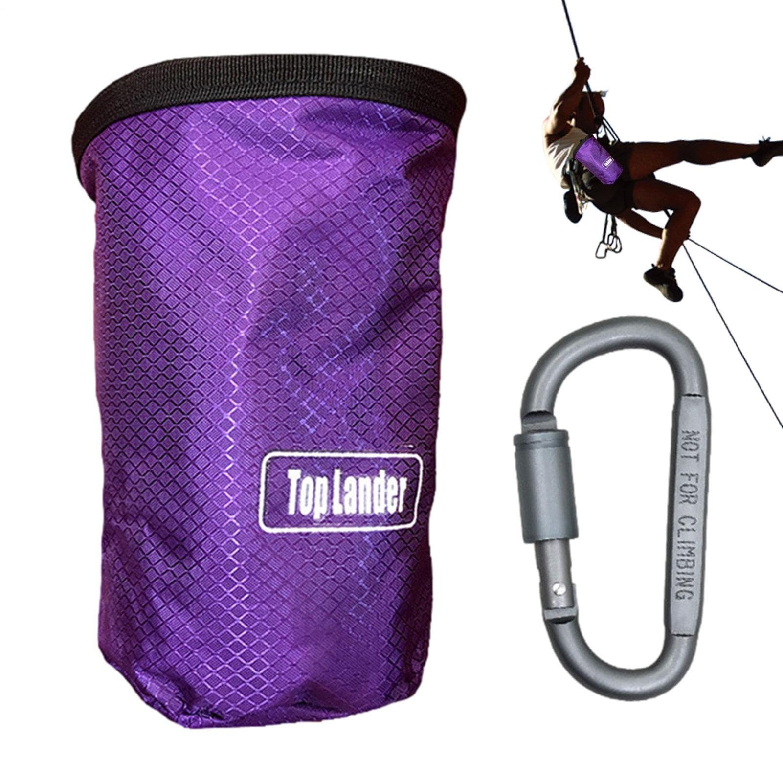 Pochette à craie d'escalade – Sac antidérapant durable, sac de rangement pour cylindre flexible résistant aux déchirures | Support léger Portable pour gymnastique, bloc, alpinisme, randonnée, entraîne