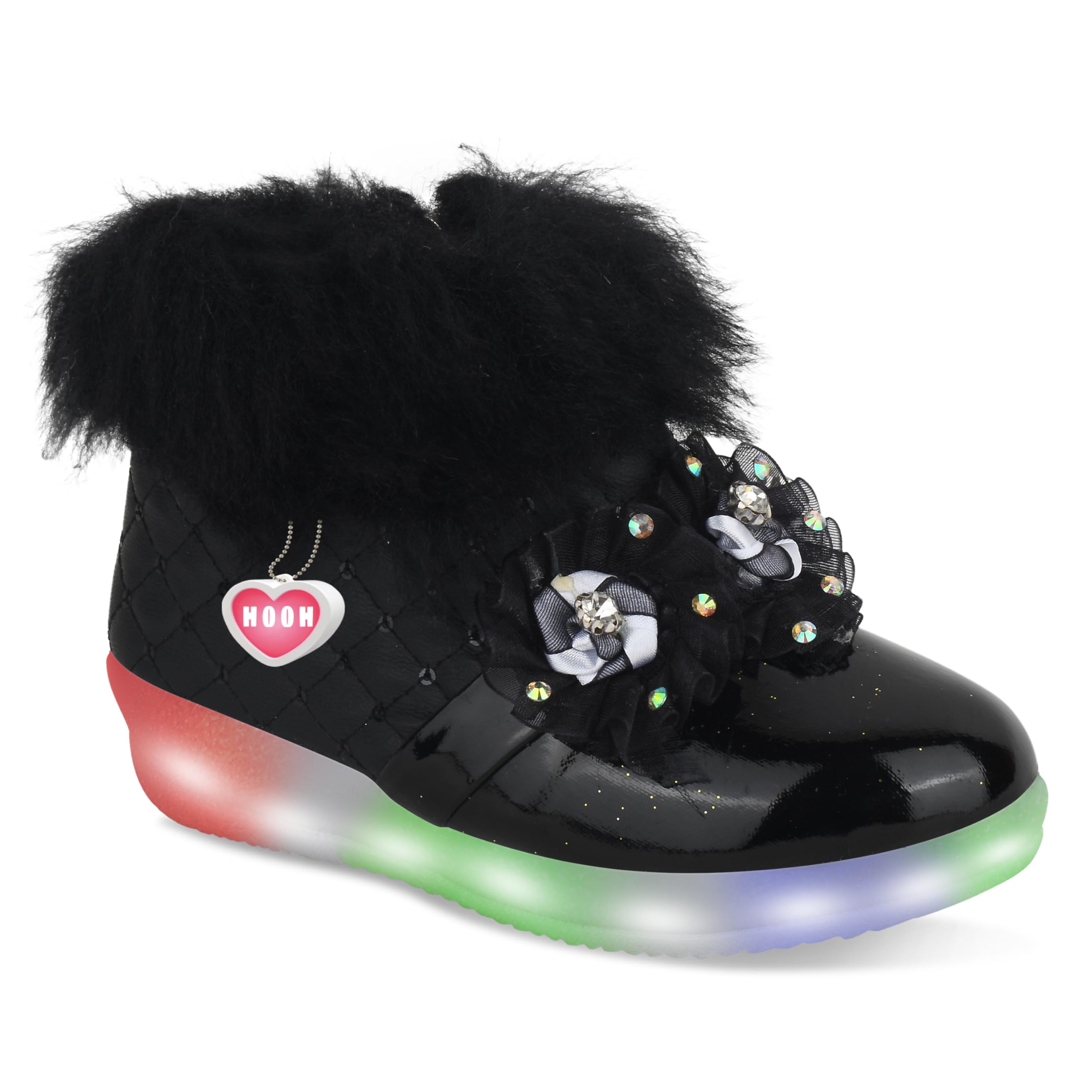 Kids Girls Lovely Floral Pattern Shoes (Size Chart in Images)-image-1