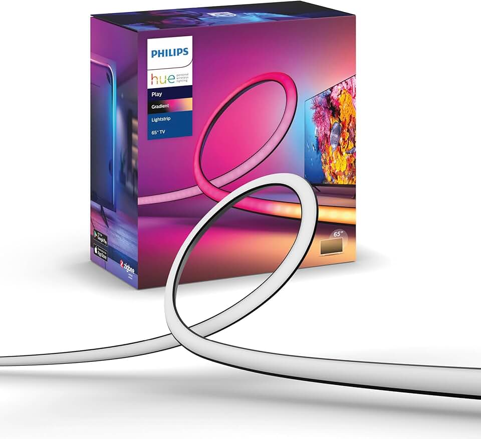 Gradient Lightstrip for 65 Inch TV, Sync with Media and Gami