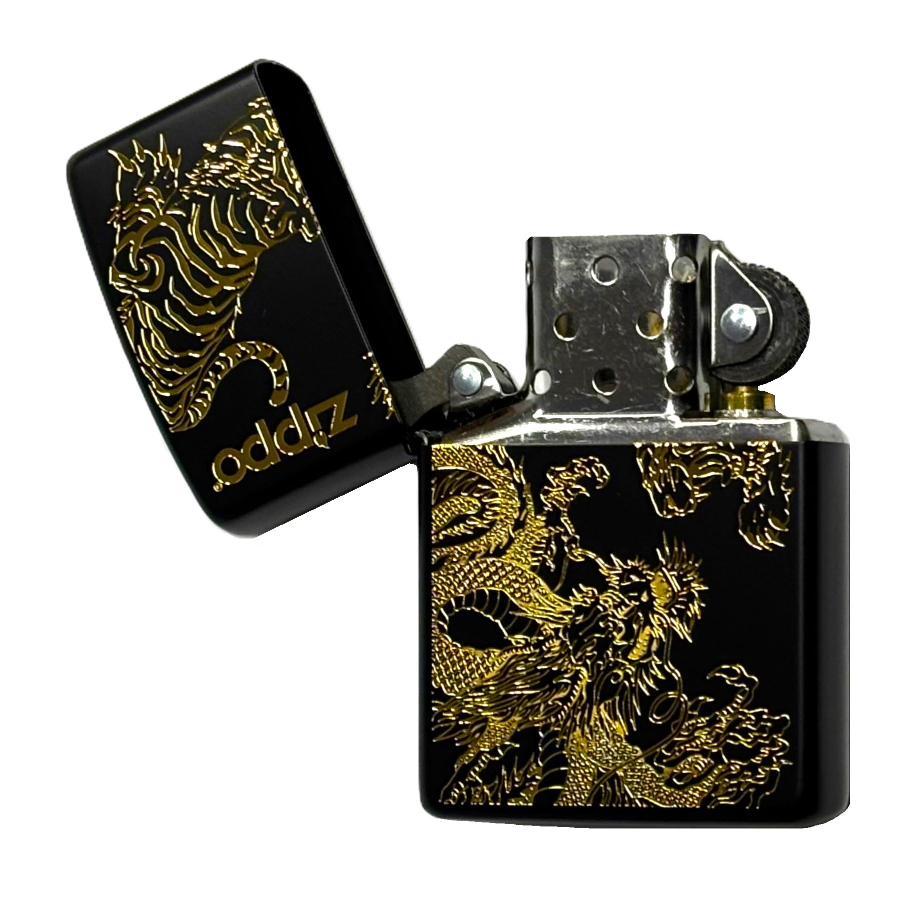 ZIPPO  オイルライター  龍と虎 楽天市場】ZIPPO 墨絵繋ぎ絵 龍 虎 全4種類 ジッポー ライター 正規品