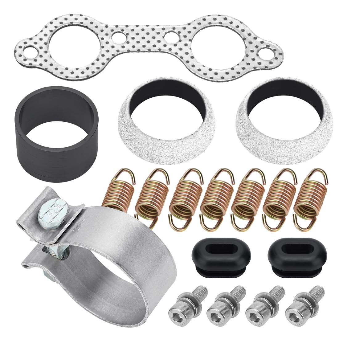 Kit guarnizioni collettore scarico con molla per Polaris RZR 800 2008-2011 7081382 5250091 5811511 3610047
