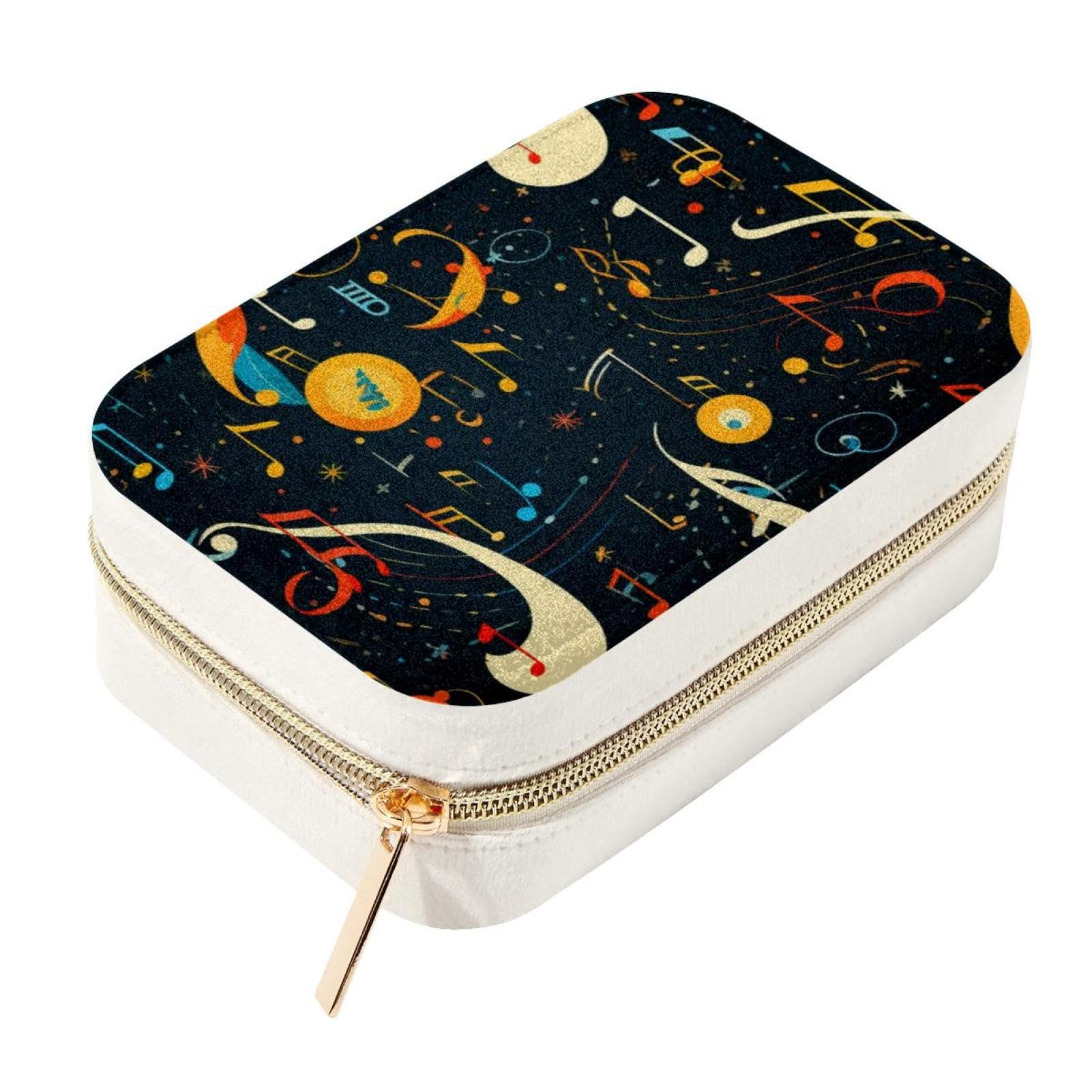 Evita enredos en tus collares con este joyero portátil de viaje musical espacioso y seguro