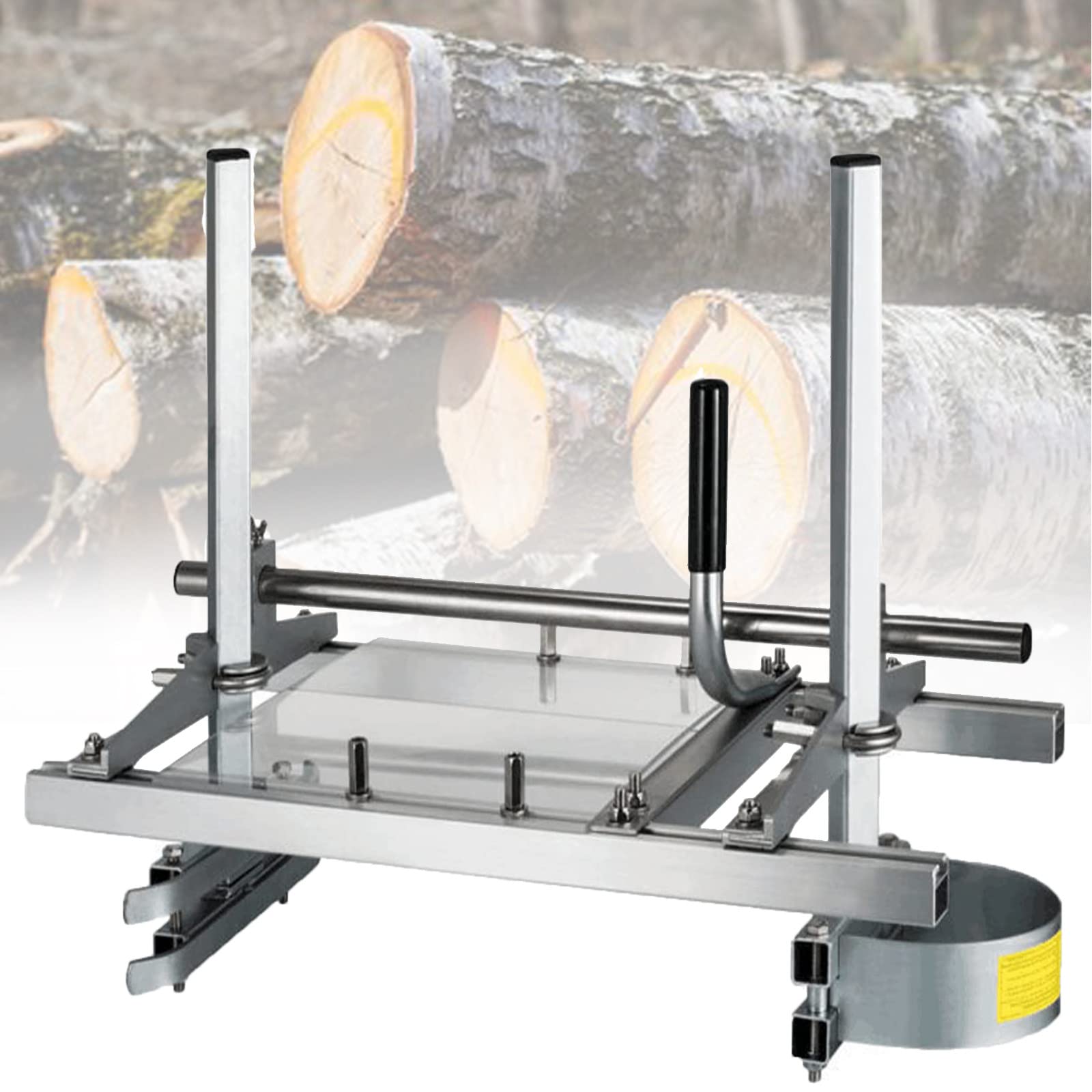 SBCGFY Portable Chainsaw Mill Sawmill,Planking Milling 36",Lumber Cutting Sawmill Aluminum Steel Cutting Guide System Chainsaw Mill Chain Saw Sharpener Tool