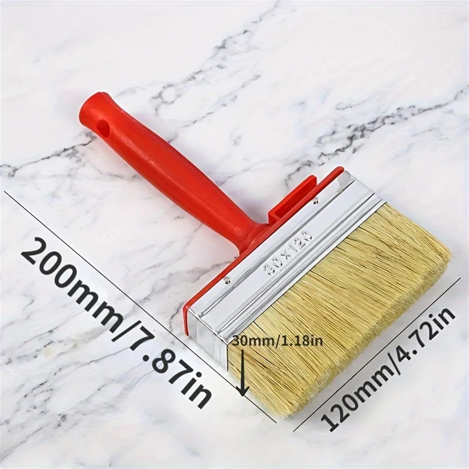 Pinceau Professionnel, Outil de brossage de Mur de décoration de Cheveux Longs de revêtement en Plastique Industriel Facile à Nettoyer(150mm,1pc)