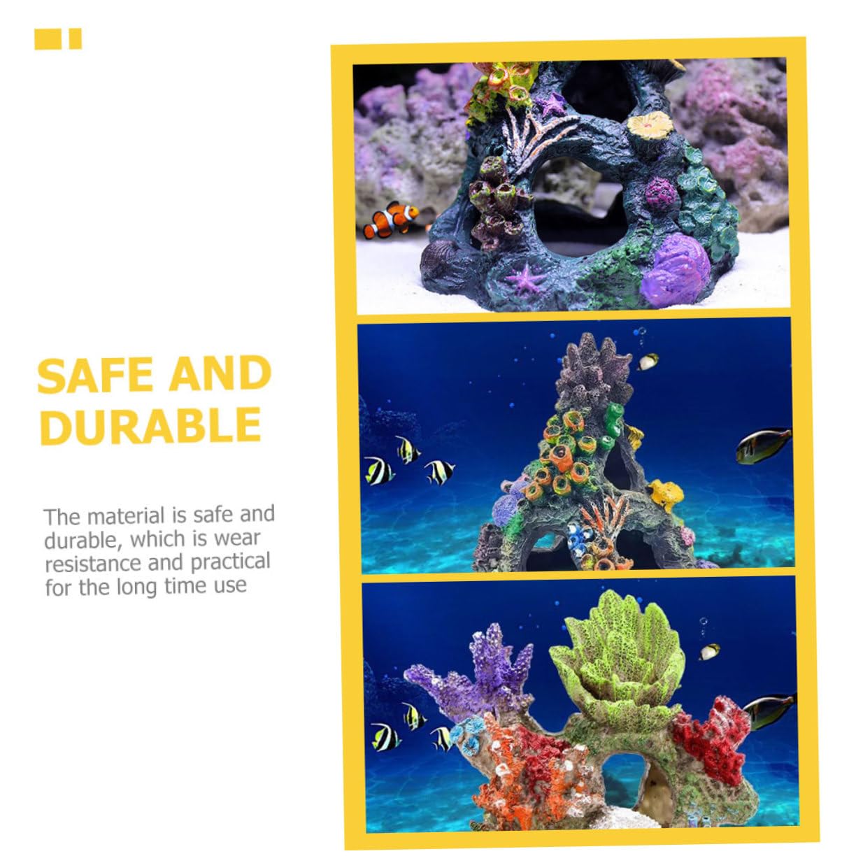LIOOBO 2piezas Decoración De Acuario Coral Artificial para Peceras Adorno Simulación De Coral para Paisajismo Submarino y Ocultación Tanques De Peces