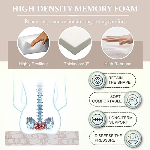 Miniatura 4 de Wellsin Cojines para sillas de exterior para muebles de patio  Juego de 4 cojines para sillas de patio  Cojines de asiento cuadrados impermeables