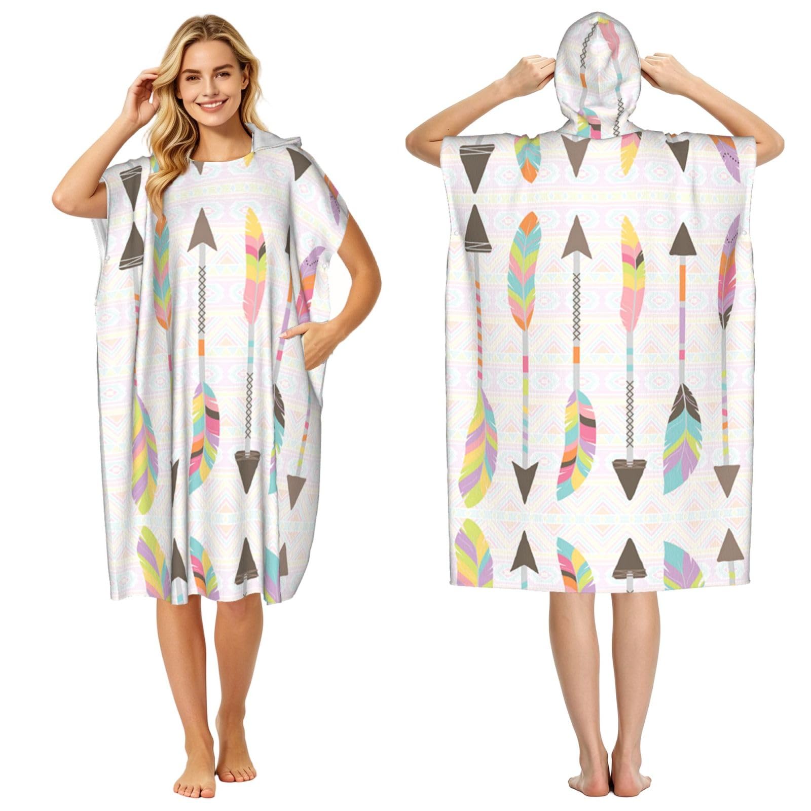 Peignoir à capuche pour piscine et plage, votre poncho idéal de vacances