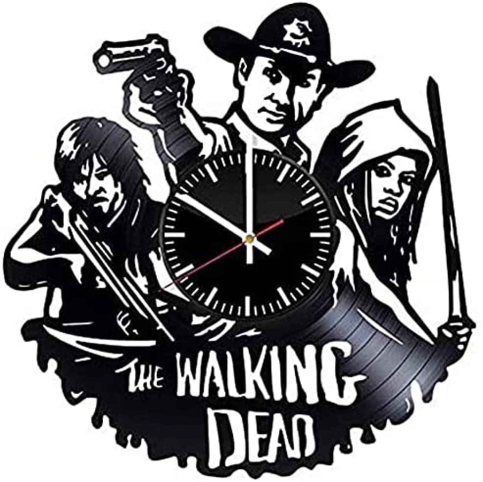 AVJERA Walking Dead Vinyl Record Wall Clock Birthday New Year Christmas Birthday Gift Personality Creative Home Design