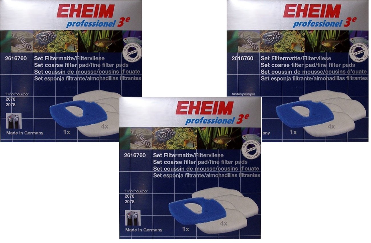 Eheim Pro 3E Filter Pad 3er Pack (3-coarse und 12-fine Filter Pads insgesamt)