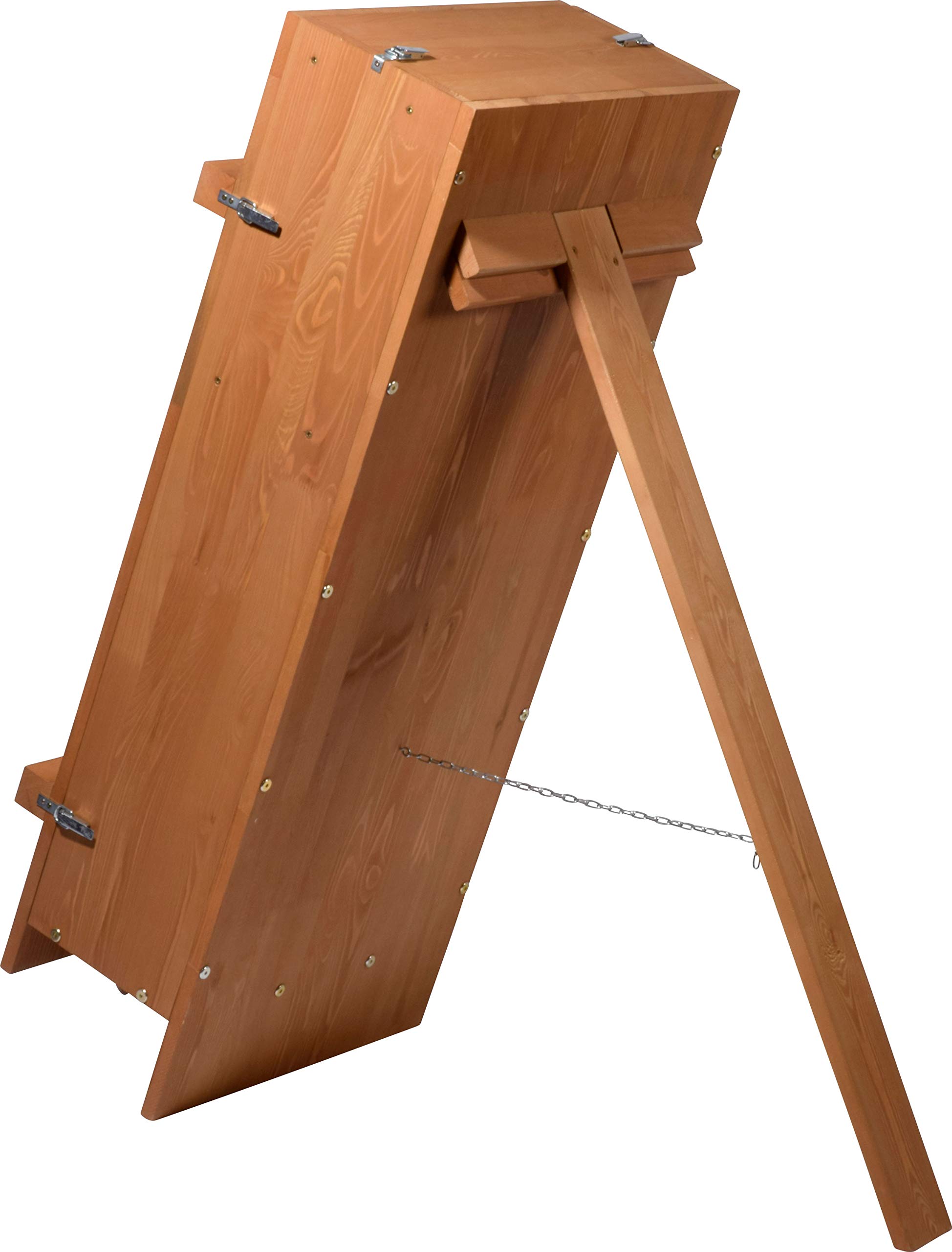 dobar Luxus-INSEKTENHOTELS 28332e Bienenkiste Massivholz Hobby-Imkerei - Honig-Bienen halten - Wesensgemäße Bienenhaltung für die eigene Honigernte - Imkerzubehör - 117 x 47 x 32,5 cm - Braun