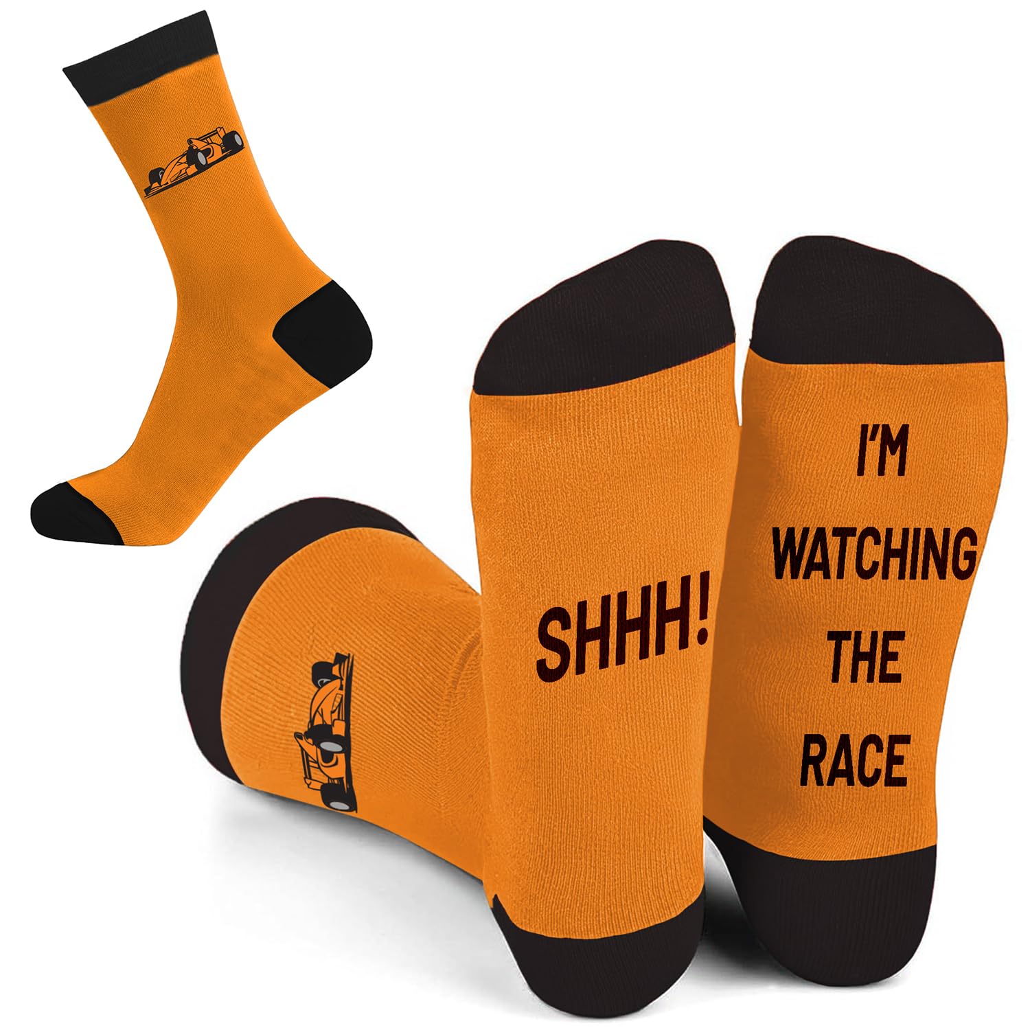 SC Products F1 Socks for Car Lovers | Size 6-12 Cotton Novelty Socks for Men Formula 1 Gifts | Grand Prix F1 Gifts for Men Christmas Presents | Formula 1 Merchandise for Racing Fans