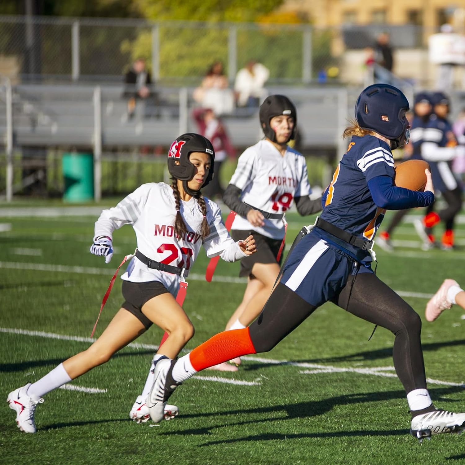 Adjustable Flag Football Set, 2/14 Player Flag Football Belts and Flags for Youths Adult Sport Team Training - Image 5