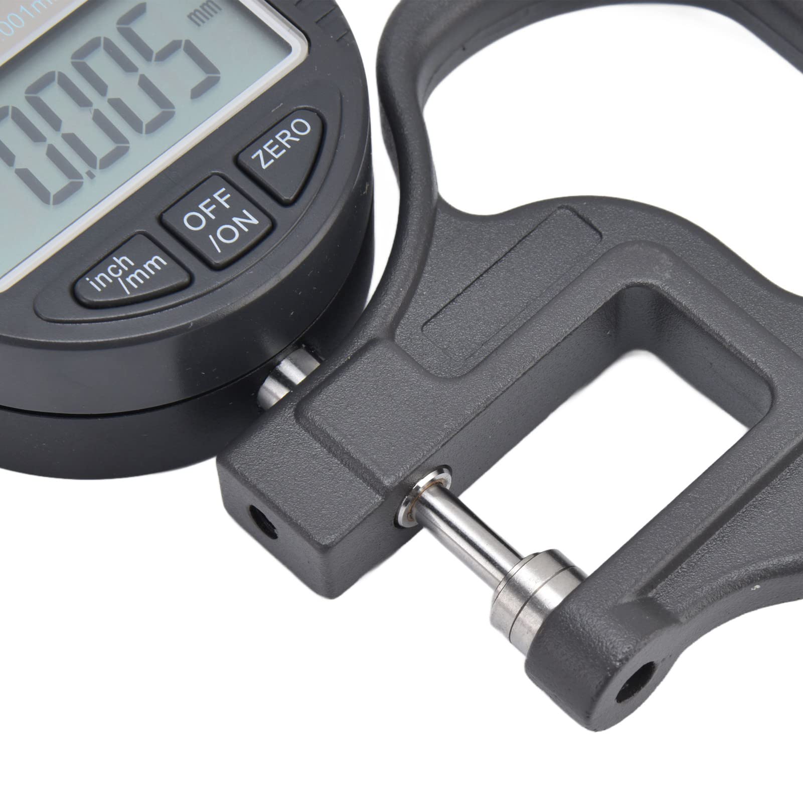 Medidor de espesor electrónico LCD portátil Micrómetro digital Herramienta de medición de espesor 0 12,7 mm Alta precisión Resolución de 0,001 mm Conversión en pulgadas métricas