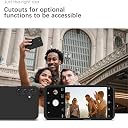 YATWIN Silicone Back Case for Samsung Galaxy A15, Soft-Touch Phone Back Cover for Samsung Galaxy A15 - Black gallery image