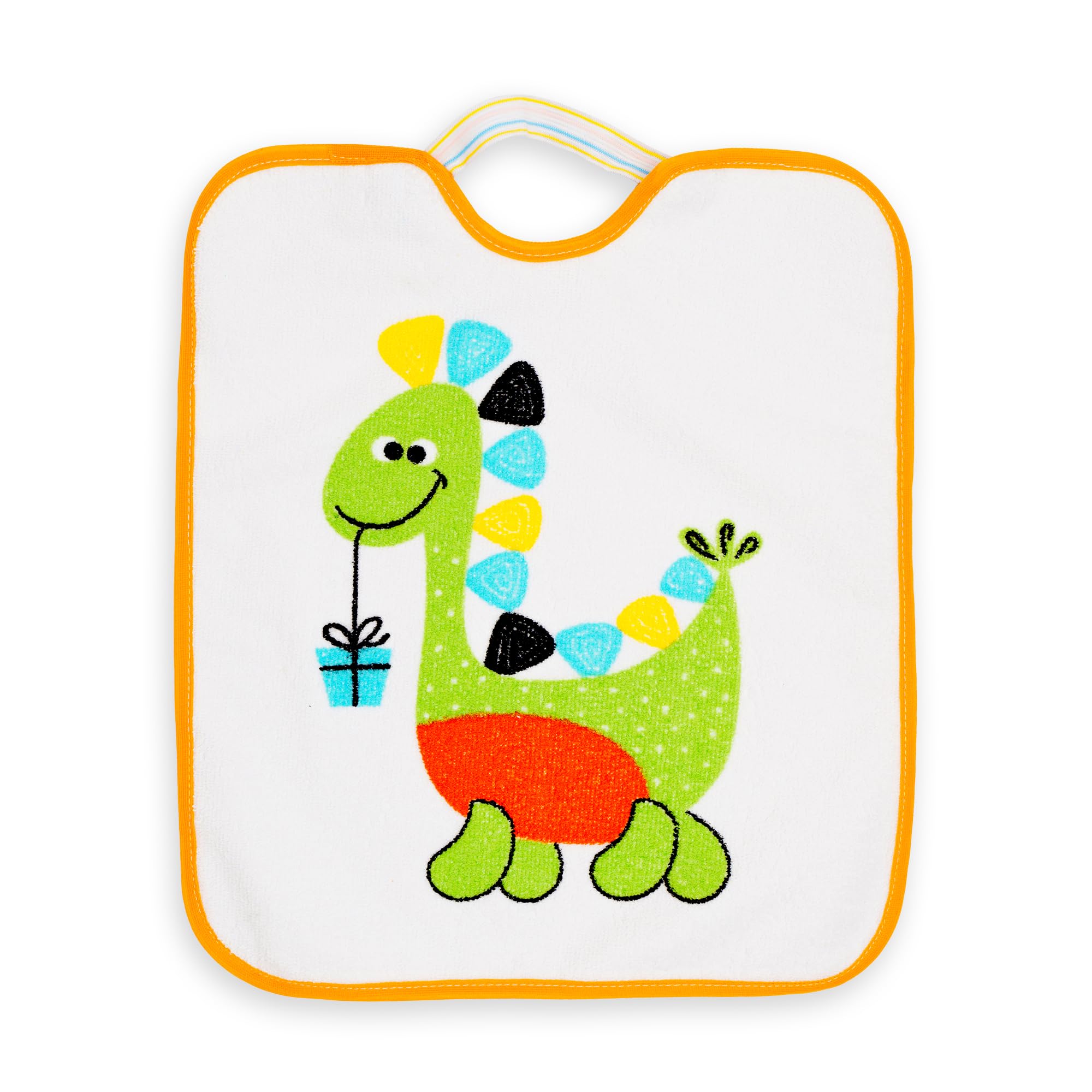 Ti TIN Lot De 4 Bavoirs Bébé Imperméables | Éponge 73% Coton 27% Polyester |Fermeture Élastique | Motifs Animaux |Parfaits Pour Maternelle Cantine | Facile À Nettoyer.