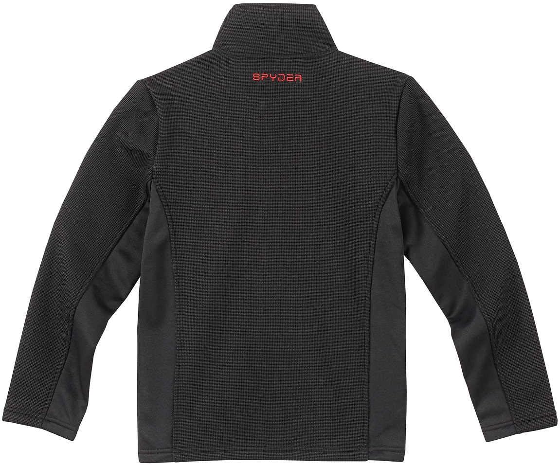 Spyder Boys Fleece Lined Full Zip Jacket (Black, Small)