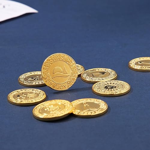 Miniatura 6 de TINGKU Boda Católica Inglés Monedas de oro, Centros de mesa para bodas,Recuerdos para boda con caja en forma de corazón de diamante,Recuerdos de