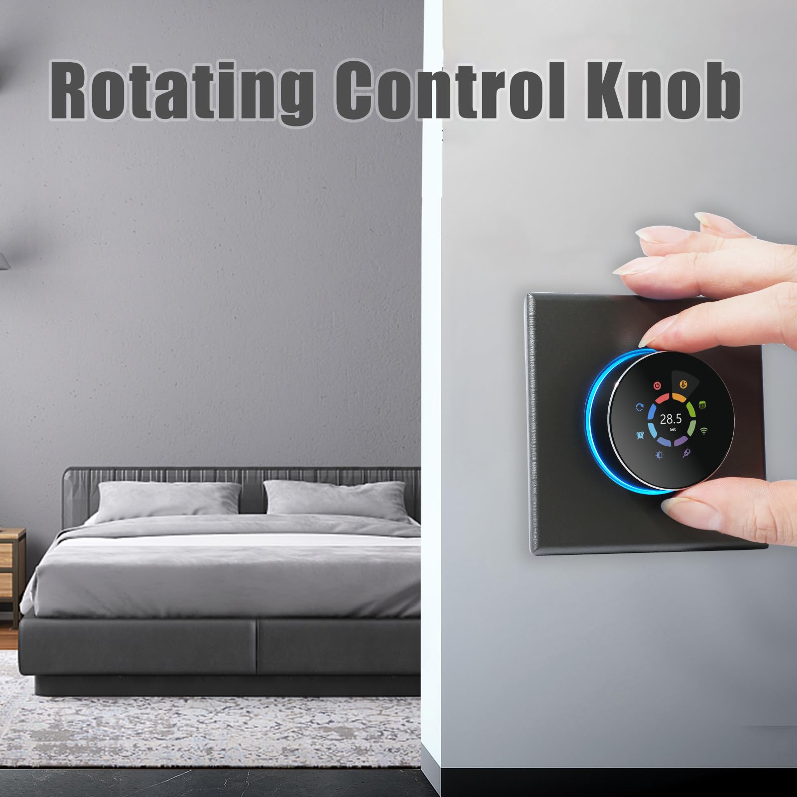 Programmazione Settimanale Cronotermostato WiFi Per Caldaia - Termostato Intelligente Con App, Alexa E Google Assistant | Programmabile Per Risparmio Energetico Termostato Wifi A Batteria