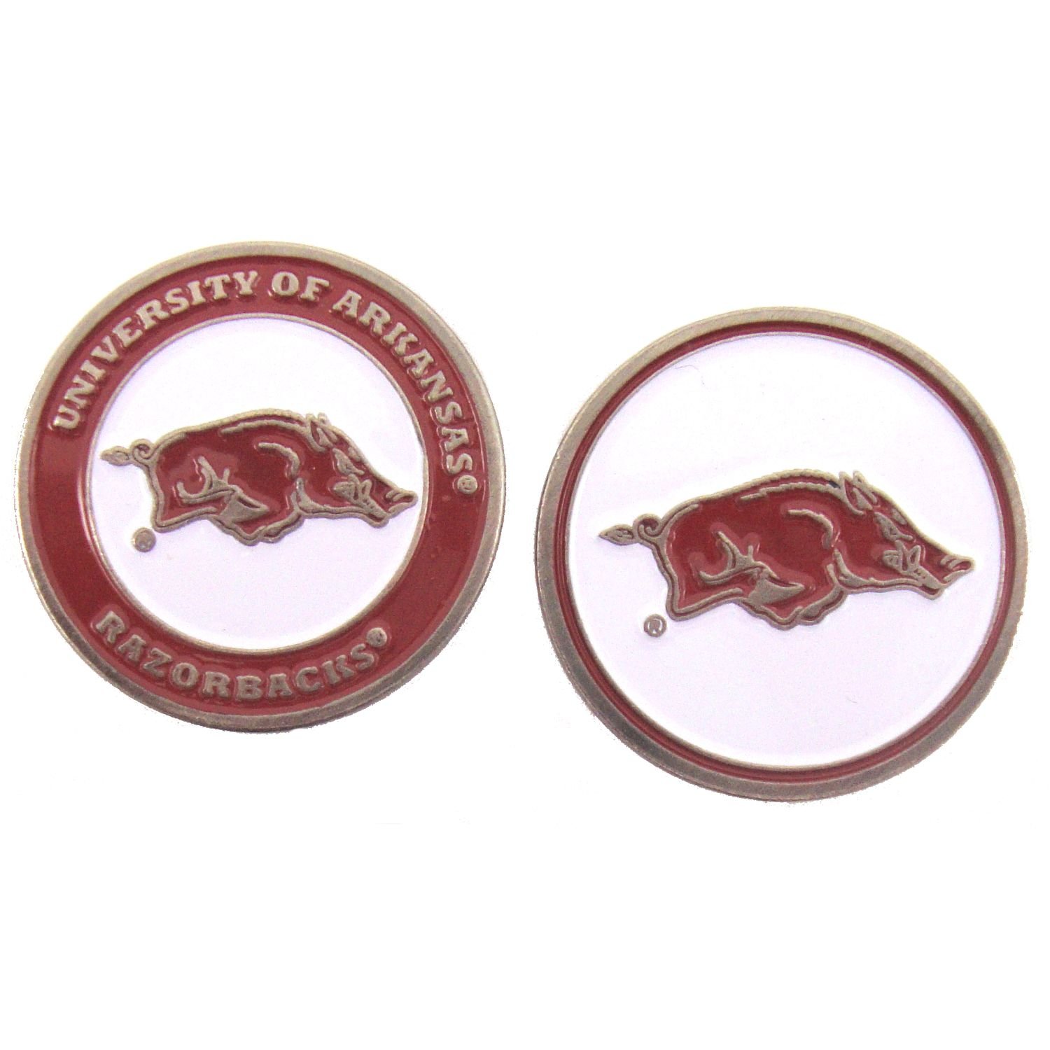 Arkansas Razorbacks Hat Clip with Golf Ball Marker