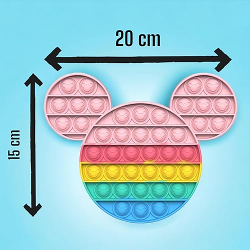 Miniatura 4 de BlueMelon - Paquete de 4 juguetes para ansiedad Pop It - Incluye mariposa, ratón, gatito y gato Pop It - Divertidos juguetes sensoriales para