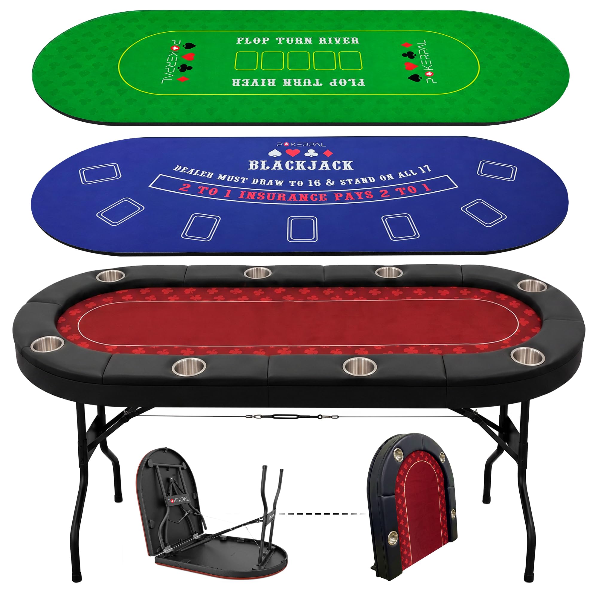 PokerPal 8-Player Poker Table
