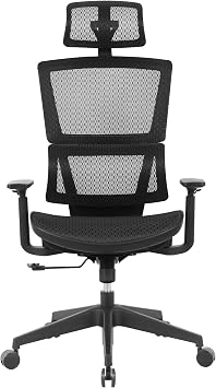 Realspace Radano Mesh High-Back Executive Office Chair, Black, BIFMA Compliant