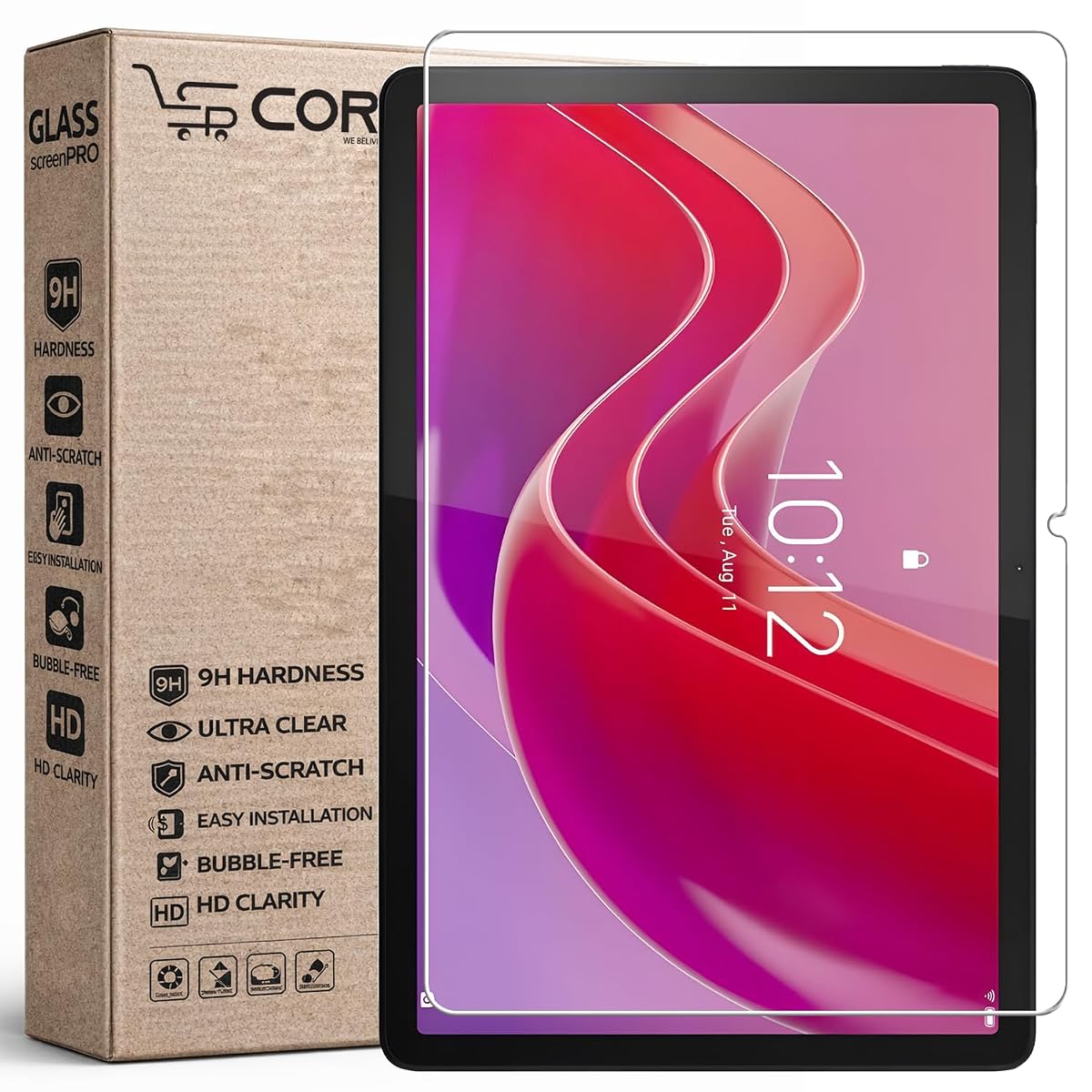 SPCORE Tempered Glass for Lenovo Tab K11 (11 inch) Screen Protector Guard for