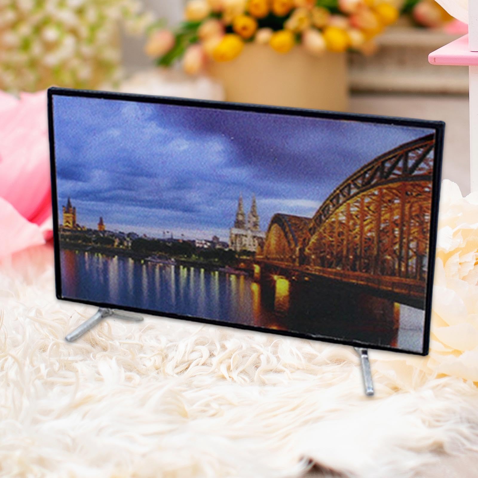 Bnf® 1/12 Scale Dollhouse Television Simulation Appliance for Bedroom Living Room 5.9cmx3.3cm|Dolls & Bears | Dollhouse Miniatures | Furniture & Room Items|1 Miniature TV Toy-picture-26