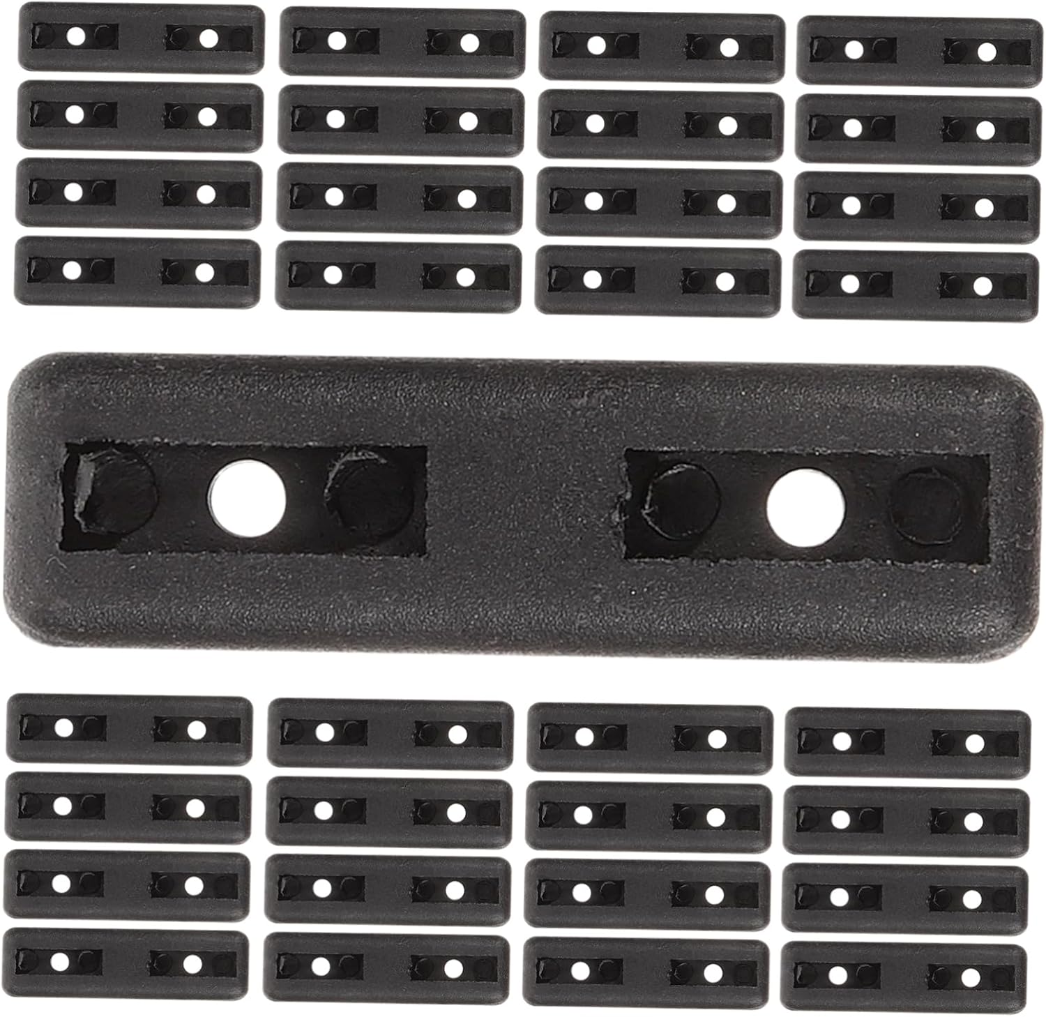 200Pcs Non-Slip Furniture Feet Pads Rectangular Plastic Chair Leg Protectors Floor Protectors for Hardwood and Tile for Office Desks and Home Use