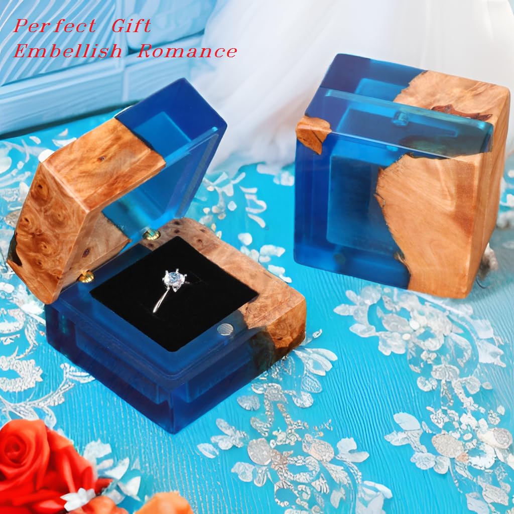 Scatola porta fedi nuziali, realizzata a mano, in legno, per proposte, elegante scatola vintage per anelli di fidanzamento, con fessura singola, adatta per proposte, matrimoni, gioielli