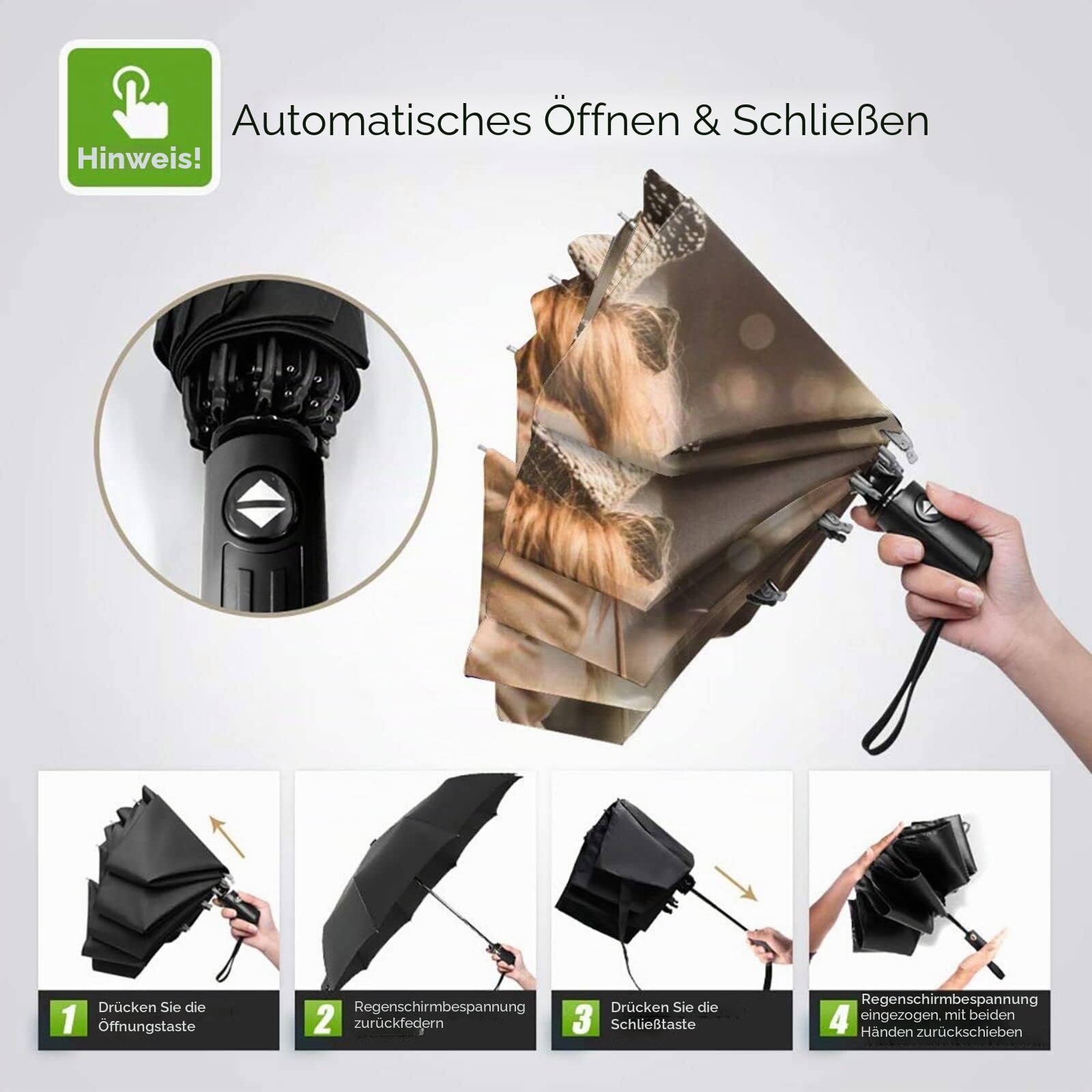 EAQ Personalisierte Regenschirme Personalisierte Regenschirme mit Bildern Personalisierte Regenschirme Gestalten Sie Ihre eigenen Regenschirme für Reisen, Geschenke