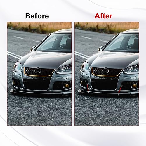 Miniatura 6 de x xotic tech 2 piezas barras de amarre ajustables de 6"-9" para separador de labio de parachoques delantero, difusor de barra de puntal, compatibles