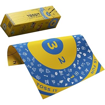 TOSSIT Board for Darts and Bocce Indoor Outdoor High Quality Silicone Various Playing Modes Fun Friends Family Portable Rolla