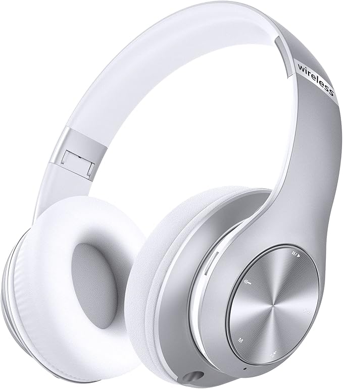 Bluetooth Headphones OverEar,Wireless Headphones with 6 EQ Modes, HiFi