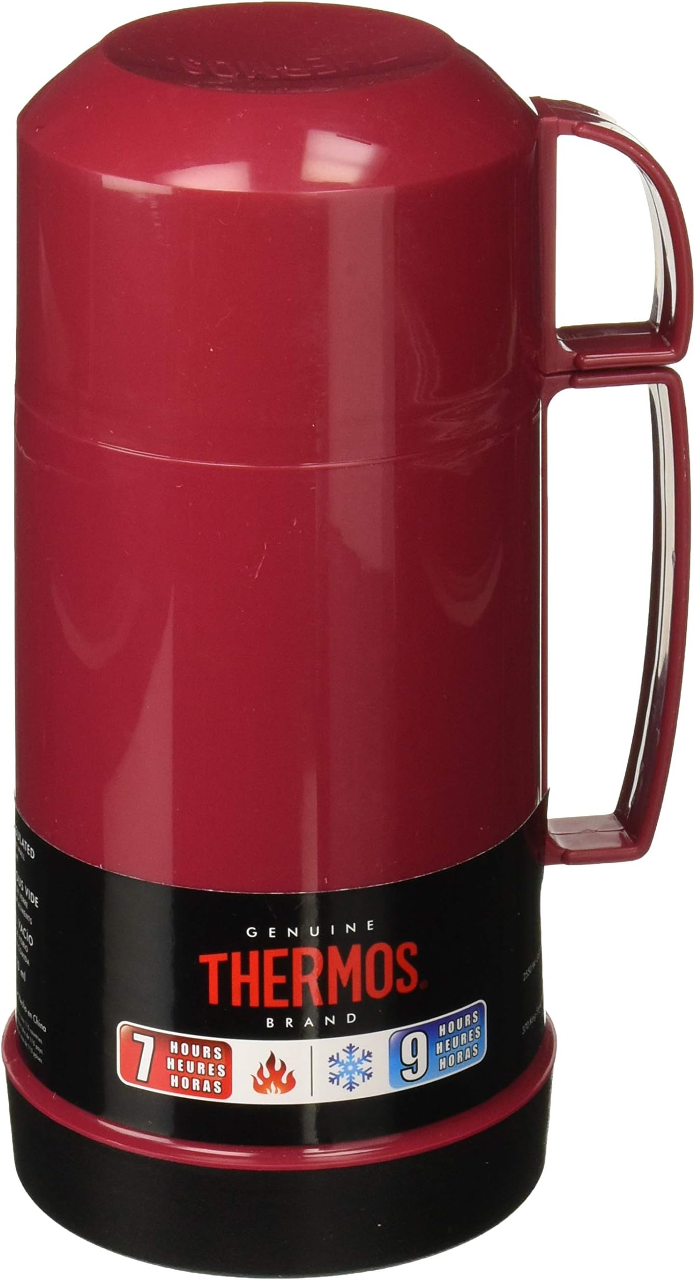 Thermos Vacuum Insulated 16 Ounce Food Jar with Foldable Spoon, Red, Multicolor, 7221ATRI6