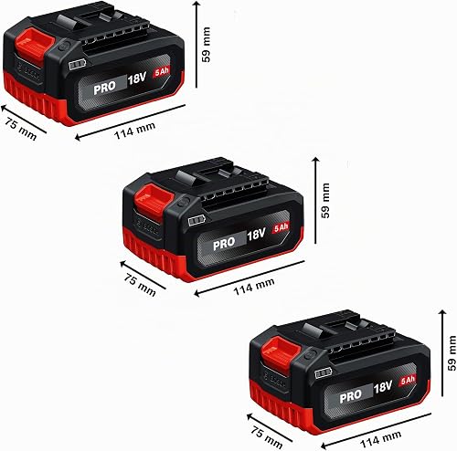 Bosch PRO 18V System Kit combiné : GSB 18V-65, GBH 18V-22, GWS 18V-11, 3x GBA 5.0Ah, GAL 12V/18V-80, M-BAG - 6