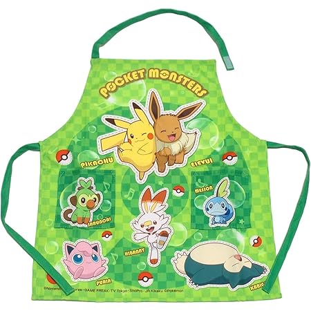 Amazon Co Jp エプロン ポケモン 110cm 子供 緑 おもちゃ