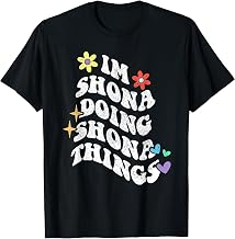 Retro Groovy Im Shona Doing Shona Things Funny Mother's Day T-Shirt