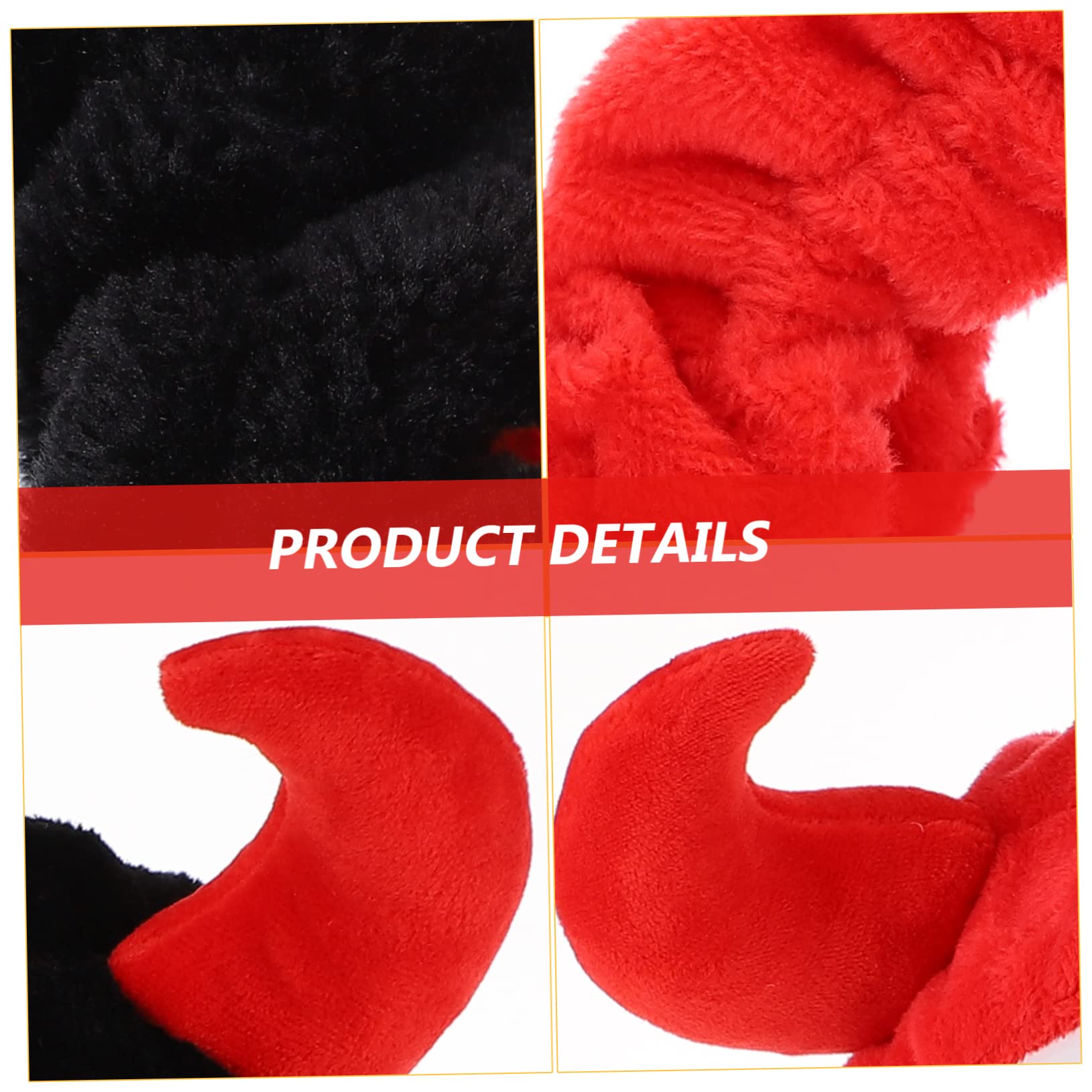 GALPADA 2 Diademas de Peluche Forma de Cuerno para Mujer, Cómodas y Suaves, Ideales para Maquillaje y Ducha, Paquete de 2 Unidades